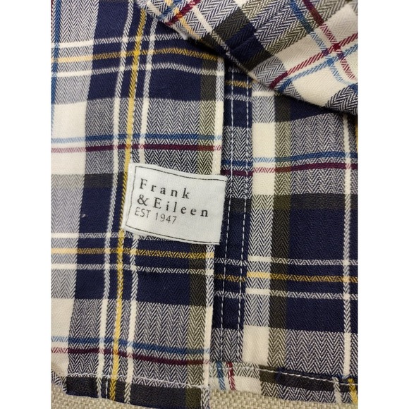 Frank & Eileen Shirt Women's Medium Multicolor Windowpane Grid Barry Button Up - Picture 8 of 12